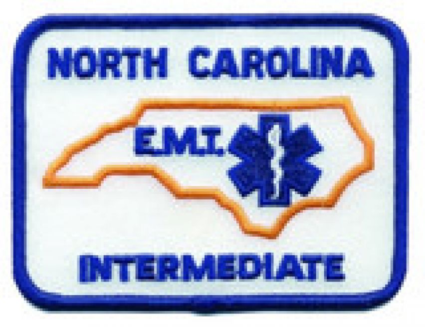 NORTH CAROLINA EMT INTERMEDIATE SHOULDER PATCH - SEW ON.